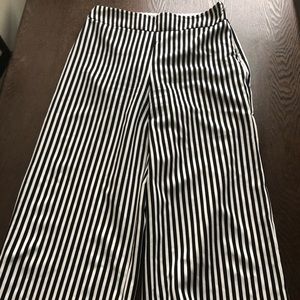 EXPRESS High waisted cropped wide leg pants